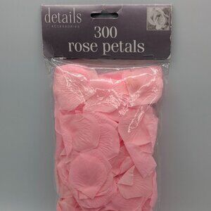 300 Pink Faux Rose Petals from Details Accessories, Sealed Package